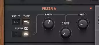 Sylenth1 的 FILTER A:低切滤波器